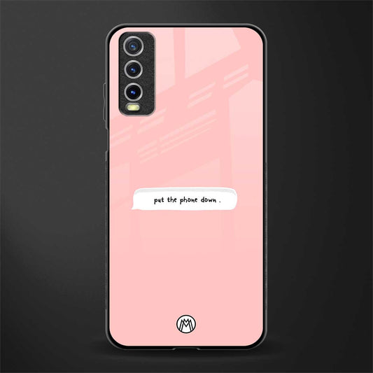 put the phone down glass case for vivo y12s image