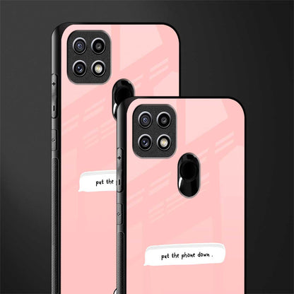put the phone down glass case for oppo a15s image-2
