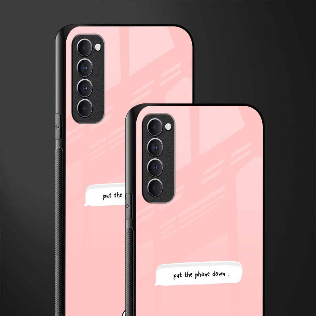 put the phone down glass case for oppo reno 4 pro image-2