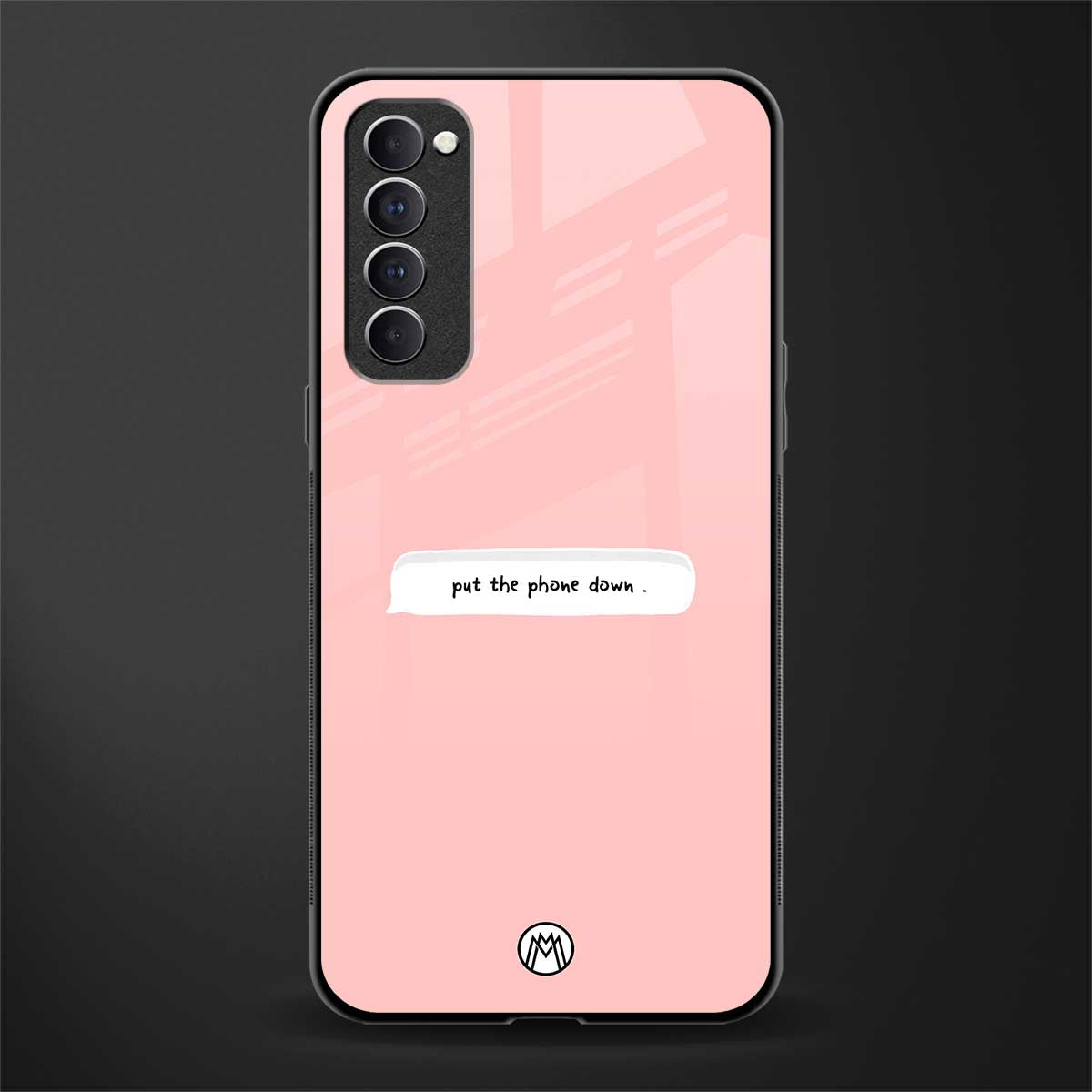 put the phone down glass case for oppo reno 4 pro image
