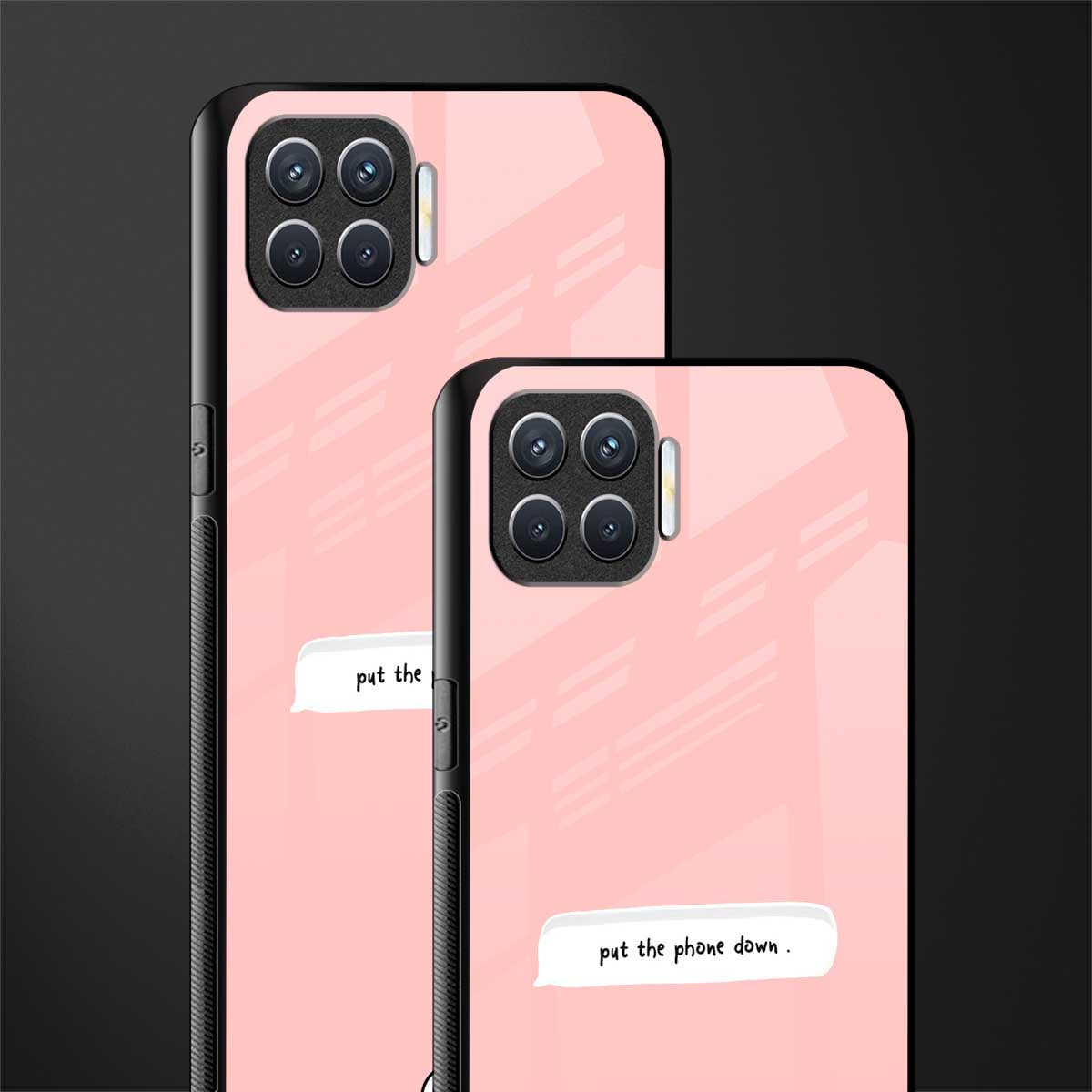 put the phone down glass case for oppo f17 image-2