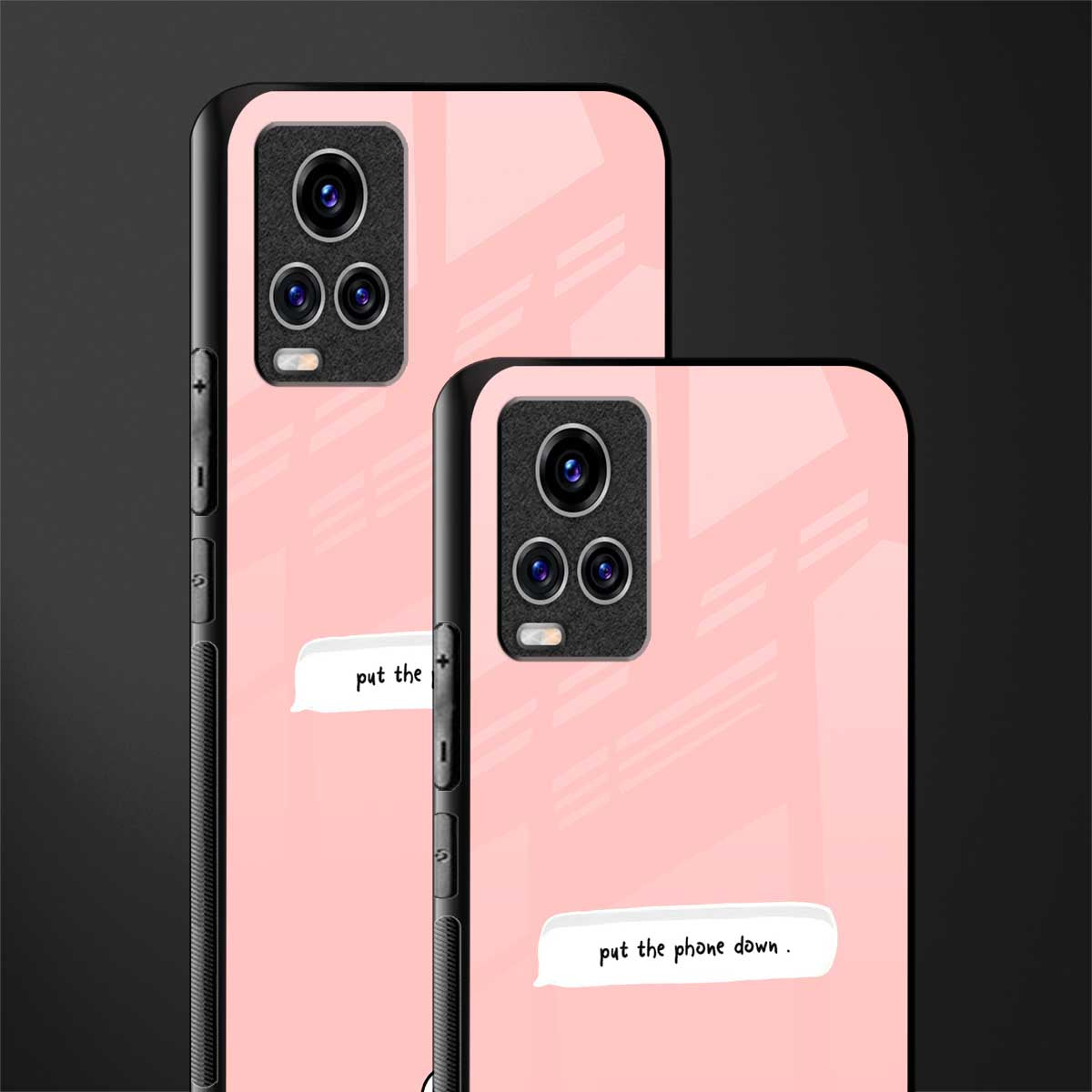 put the phone down glass case for vivo v20 pro image-2
