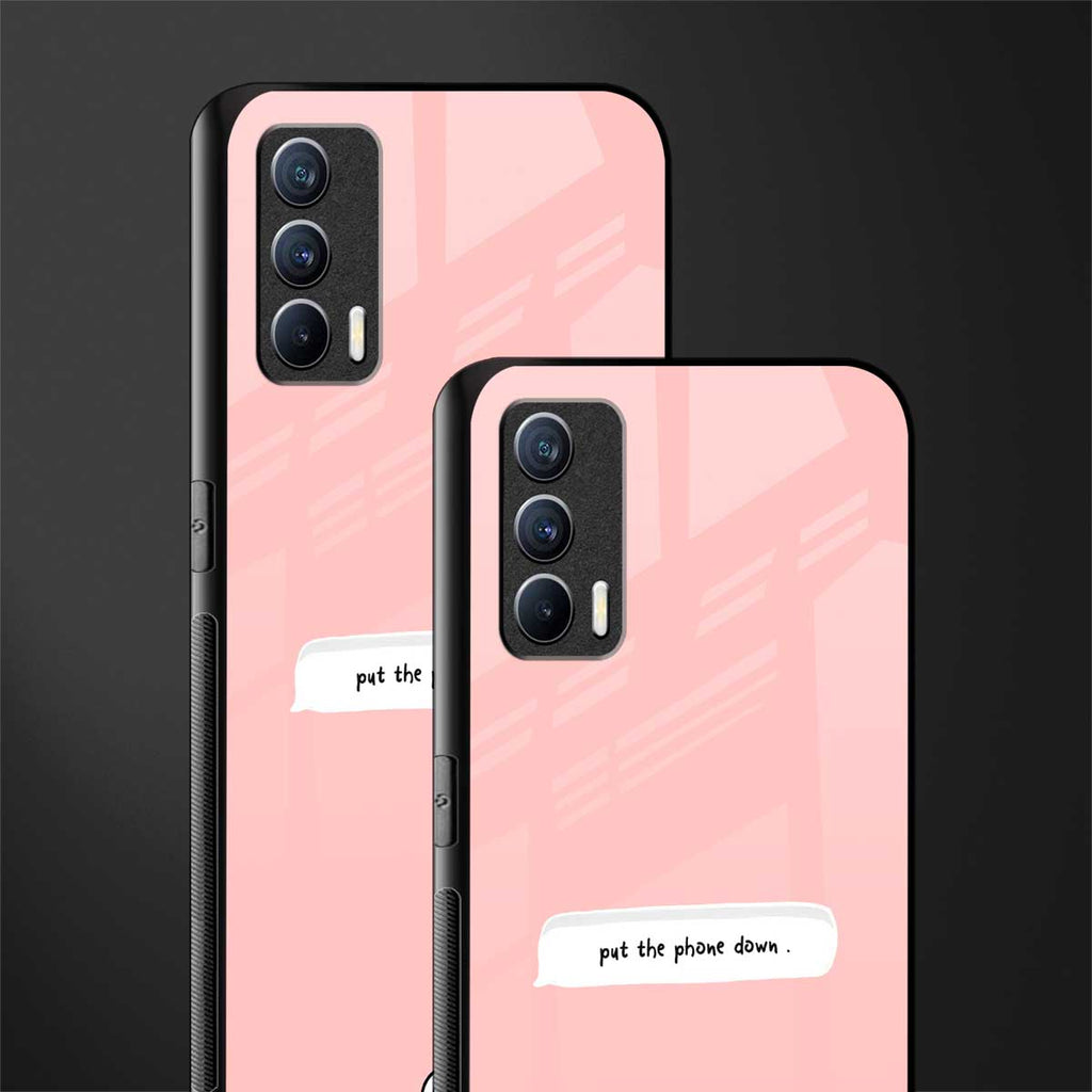 put the phone down glass case for realme x7 image-2