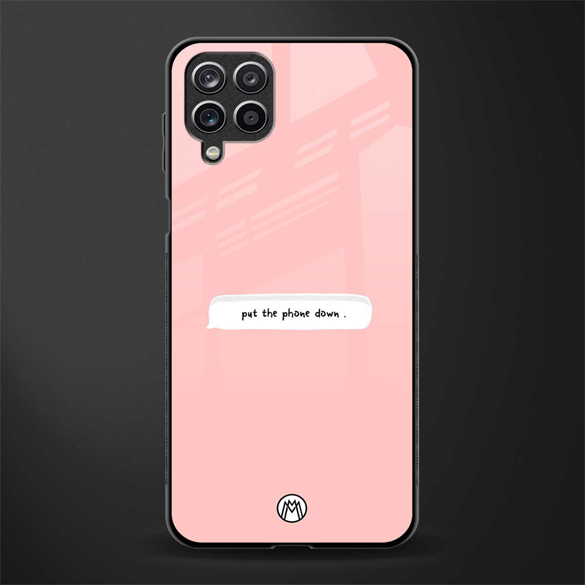 put the phone down glass case for samsung galaxy f12 image