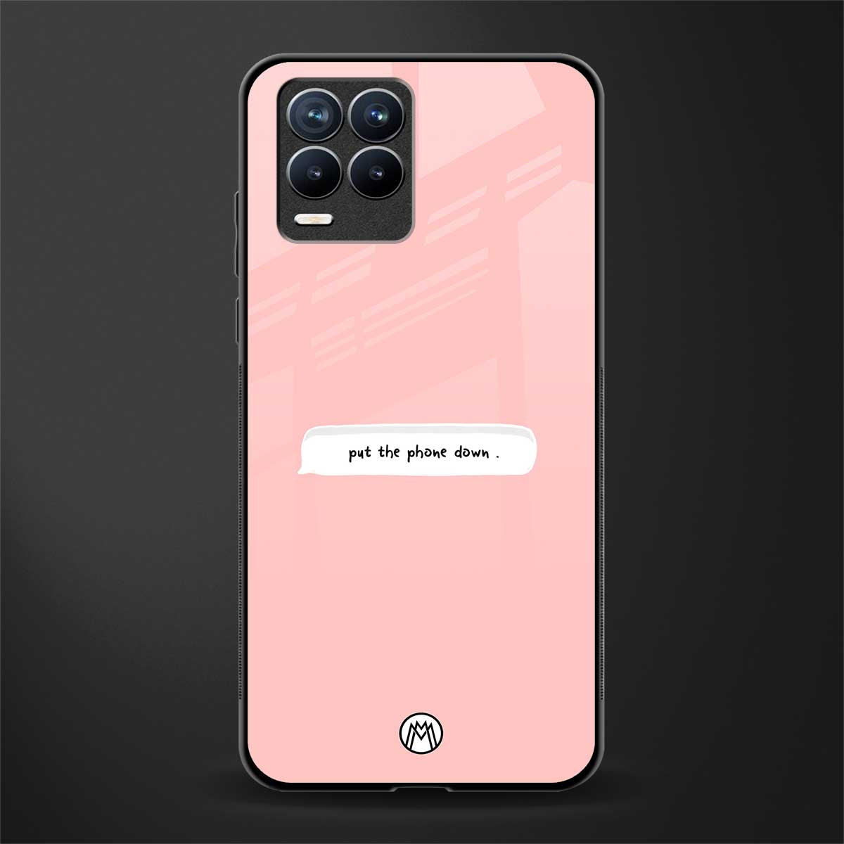 put the phone down glass case for realme 8 4g image