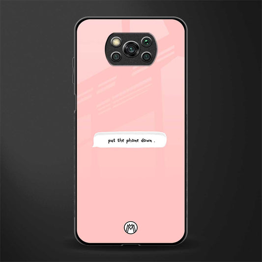 put the phone down glass case for poco x3 image