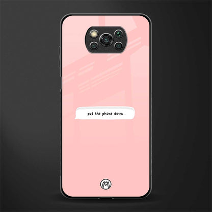 put the phone down glass case for poco x3 pro image