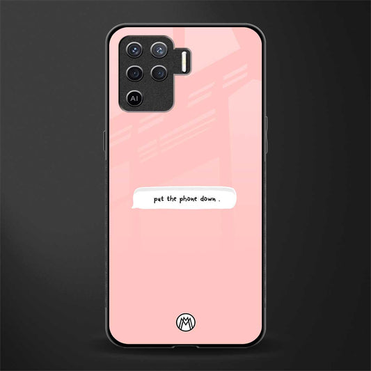 put the phone down glass case for oppo f19 pro image