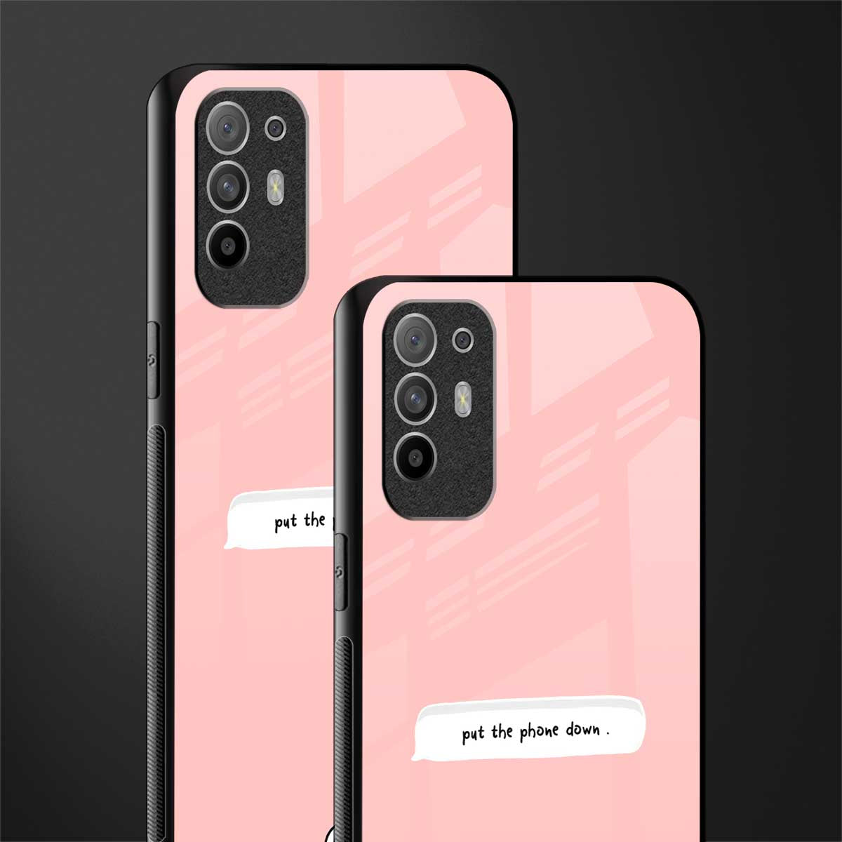 put the phone down glass case for oppo f19 pro plus image-2