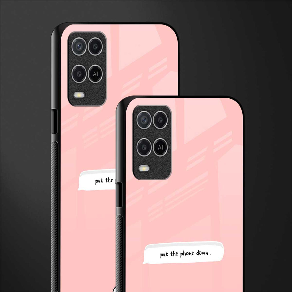 put the phone down glass case for oppo a54 image-2