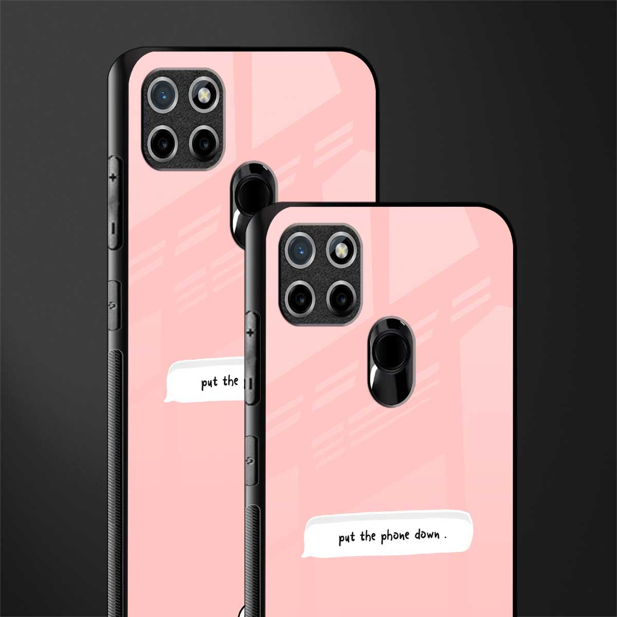 put the phone down glass case for realme c21 image-2