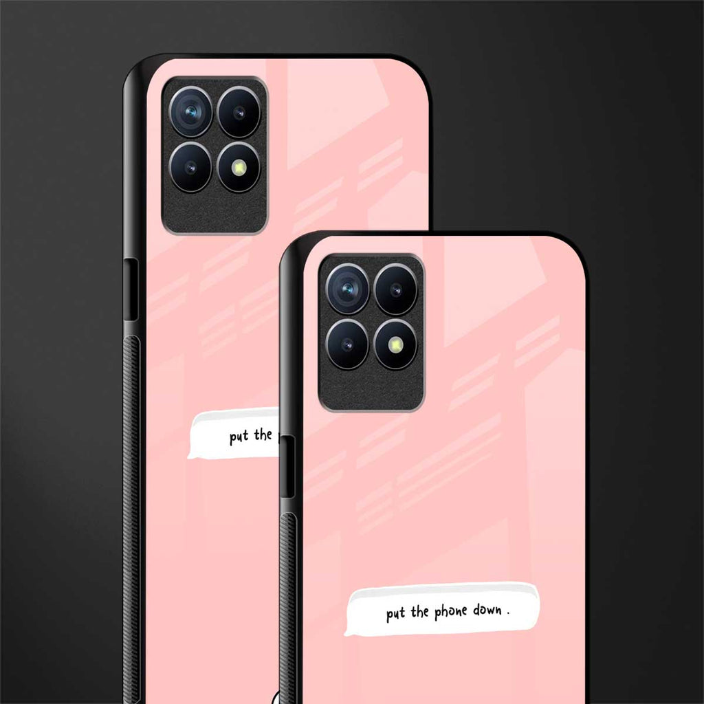 put the phone down glass case for realme 8i image-2