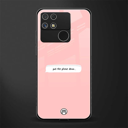 put the phone down back phone cover | glass case for realme narzo 50a