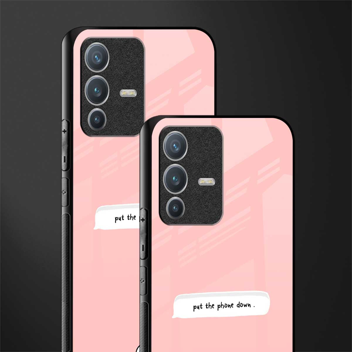put the phone down glass case for vivo v23 pro 5g image-2
