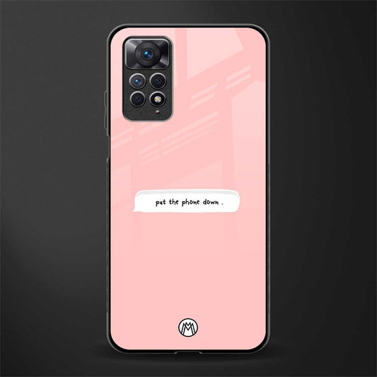 put the phone down back phone cover | glass case for redmi note 11 pro plus 4g/5g