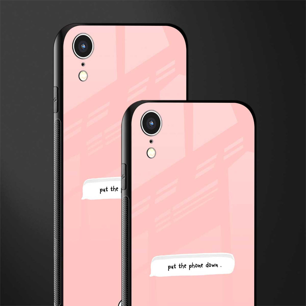 put the phone down glass case for iphone xr image-2