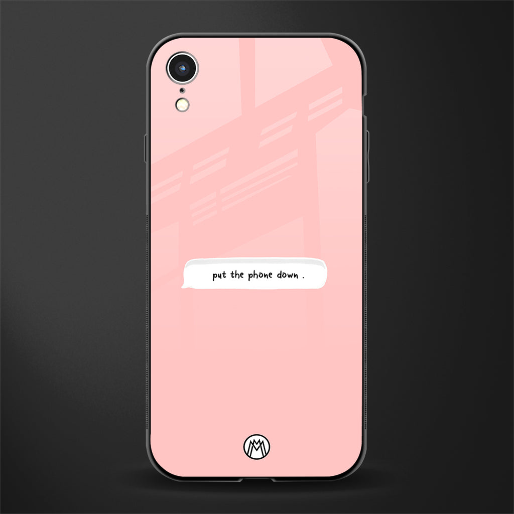 put the phone down glass case for iphone xr image