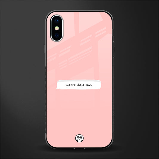 put the phone down glass case for iphone xs image