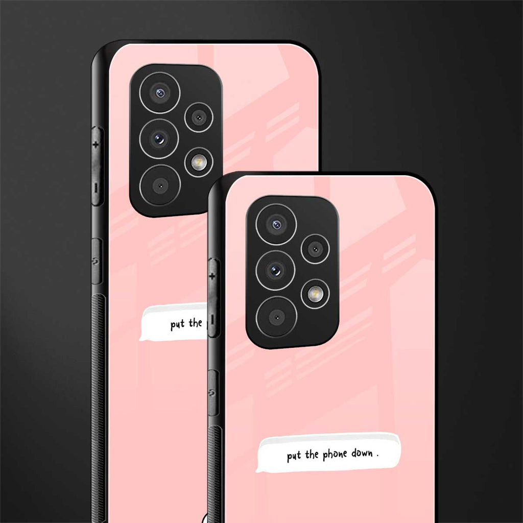 put the phone down back phone cover | glass case for samsung galaxy a73 5g