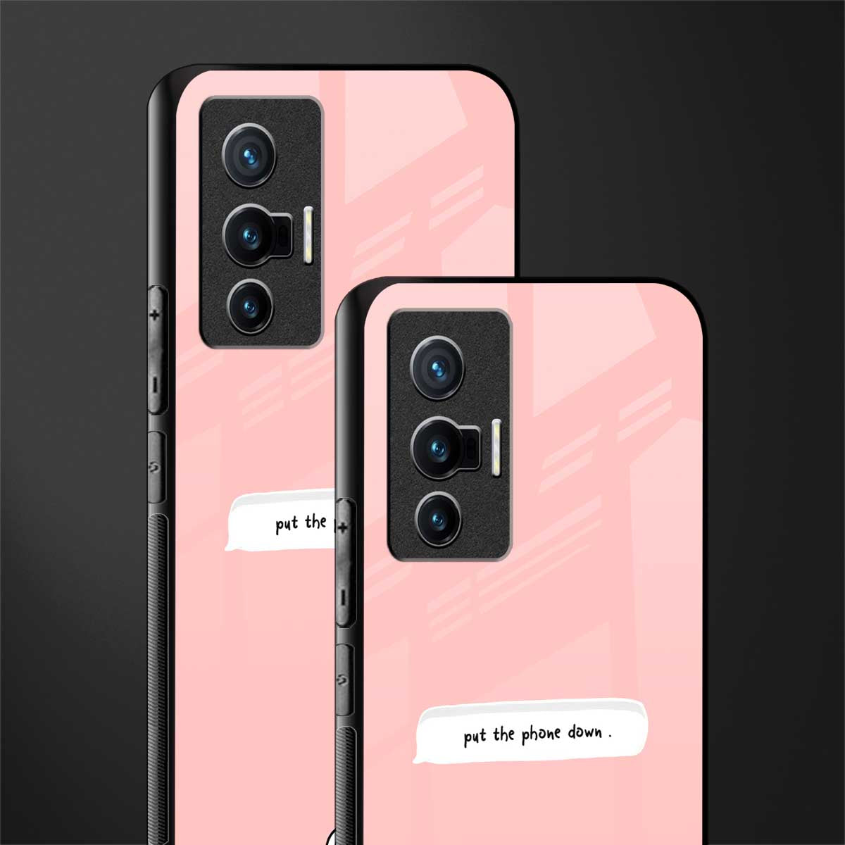 put the phone down glass case for vivo x70 image-2