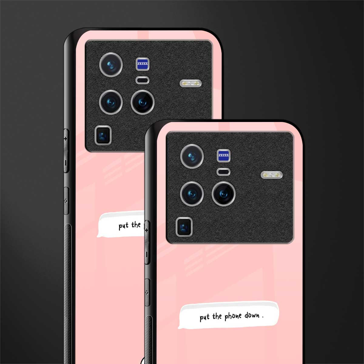 put the phone down glass case for vivo x80 pro 5g image-2