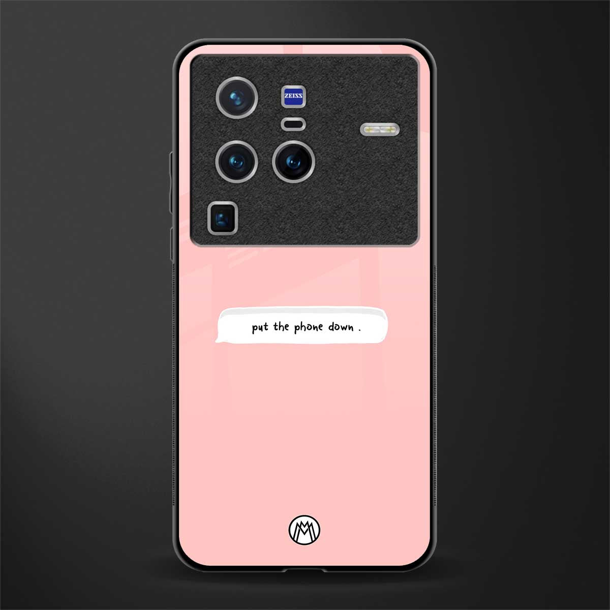 put the phone down glass case for vivo x80 pro 5g image