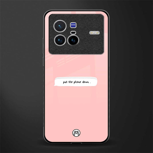 put the phone down glass case for vivo x80 image
