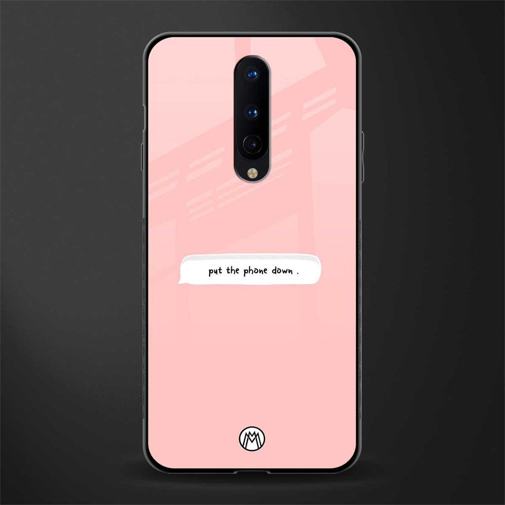 put the phone down glass case for oneplus 8 image