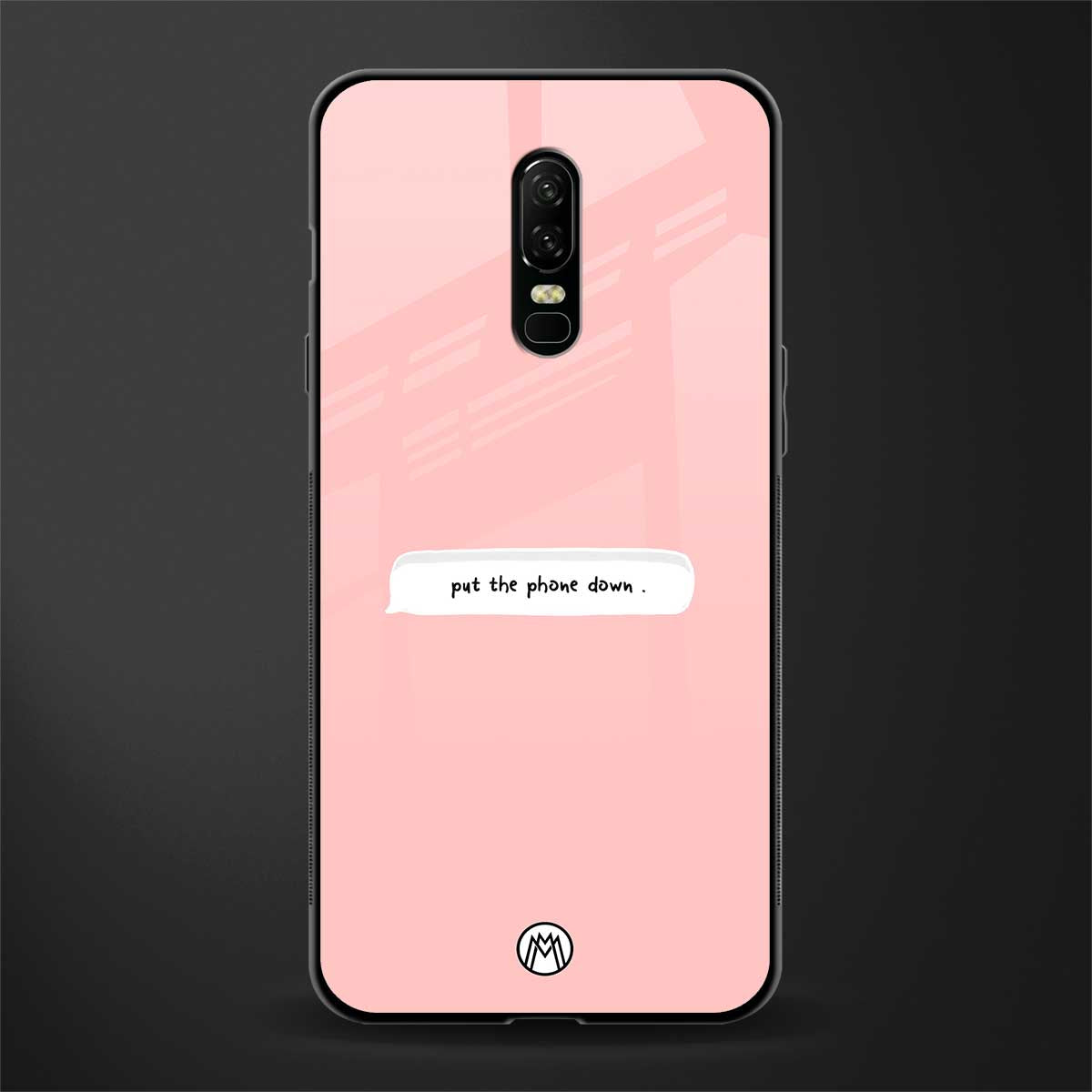 put the phone down glass case for oneplus 6 image