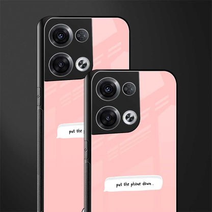 put the phone down back phone cover | glass case for oppo reno 8 pro