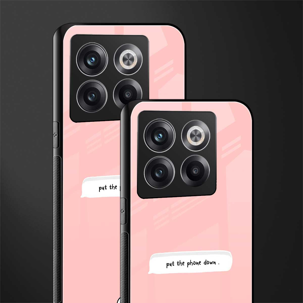 put the phone down back phone cover | glass case for oneplus 10t