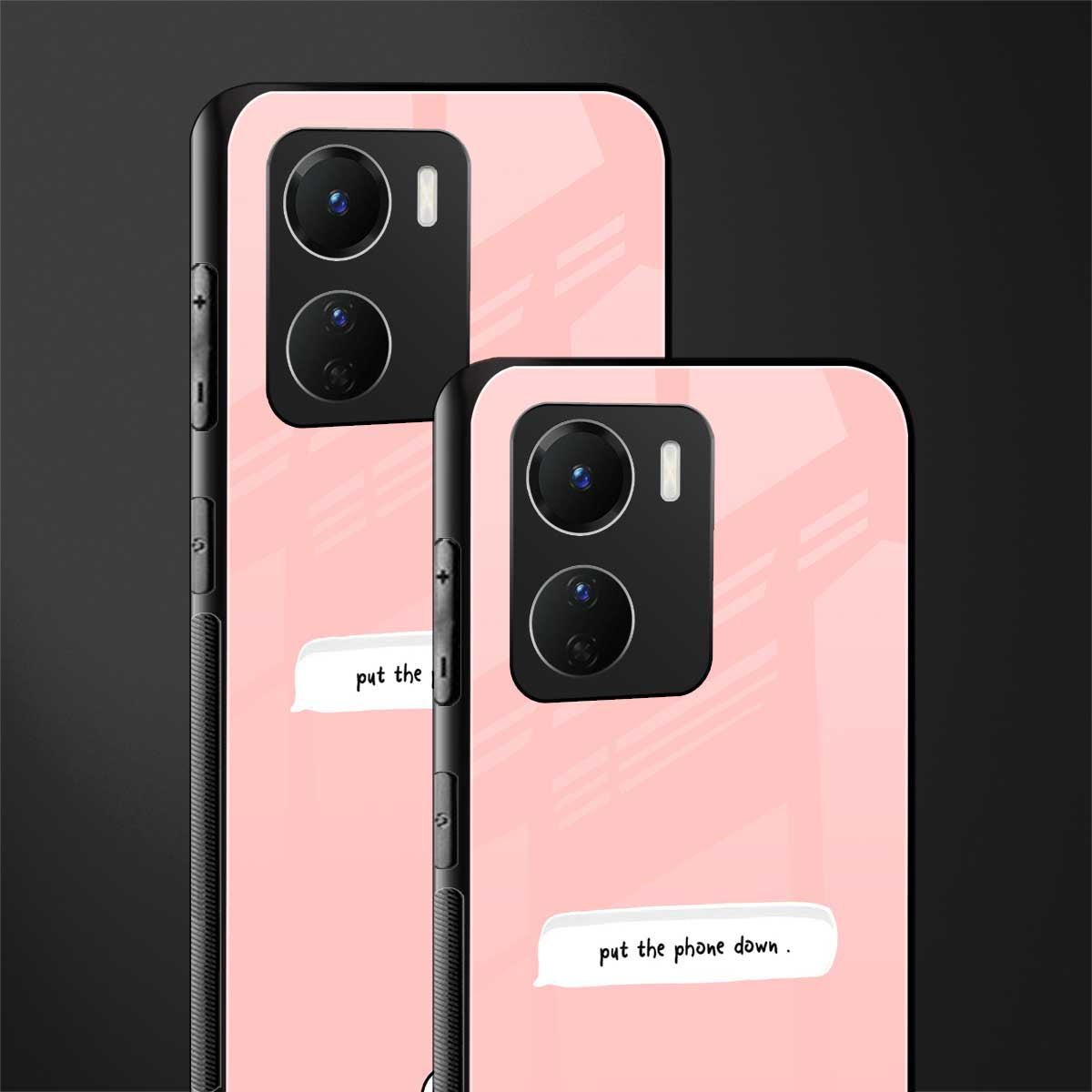 put the phone down back phone cover | glass case for vivo y16