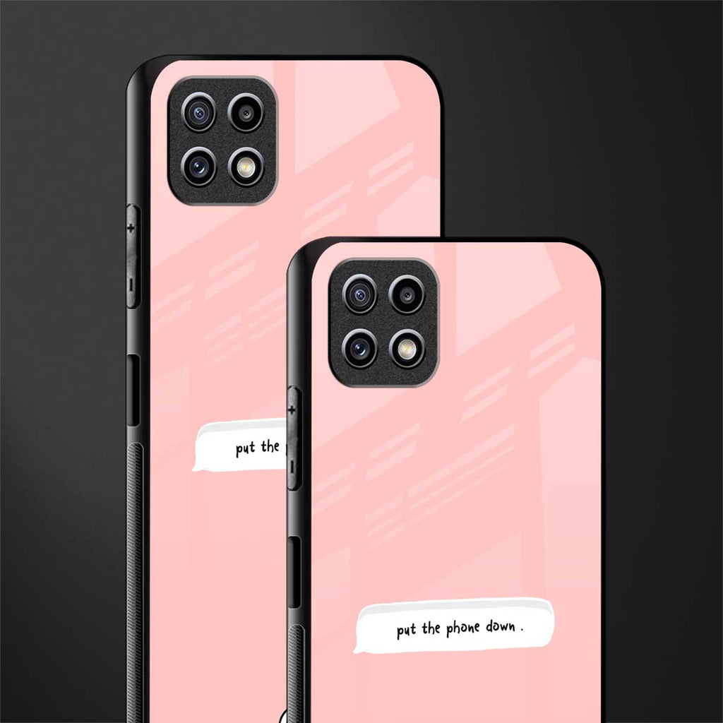 put the phone down back phone cover | glass case for samsung galaxy f42