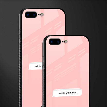 put the phone down glass case for iphone 7 plus image-2