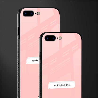 put the phone down glass case for iphone 8 plus image-2