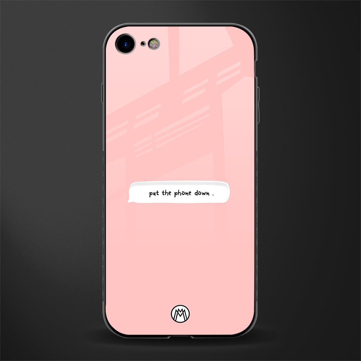 put the phone down glass case for iphone se 2020 image