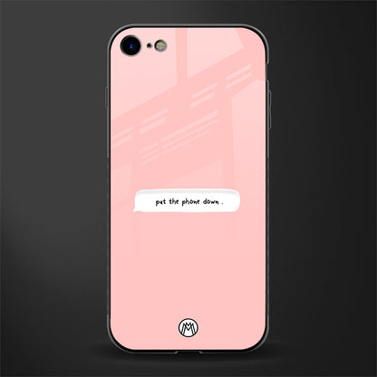 put the phone down glass case for iphone se 2020 image