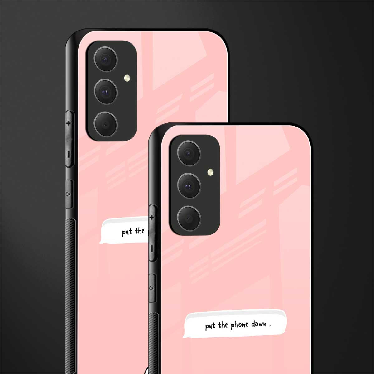 put the phone down back phone cover | glass case for samsung galaxy a54 5g