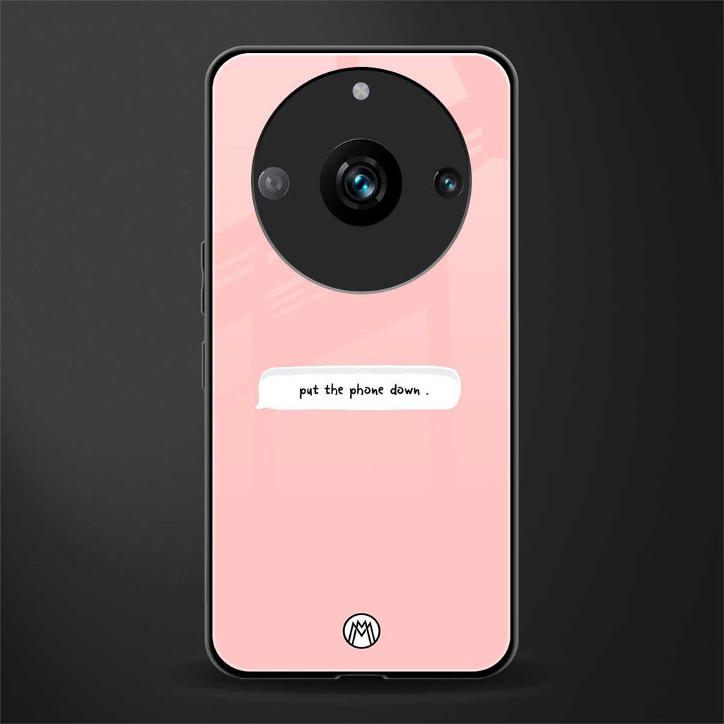 put the phone down back phone cover | glass case for realme 11 pro 5g
