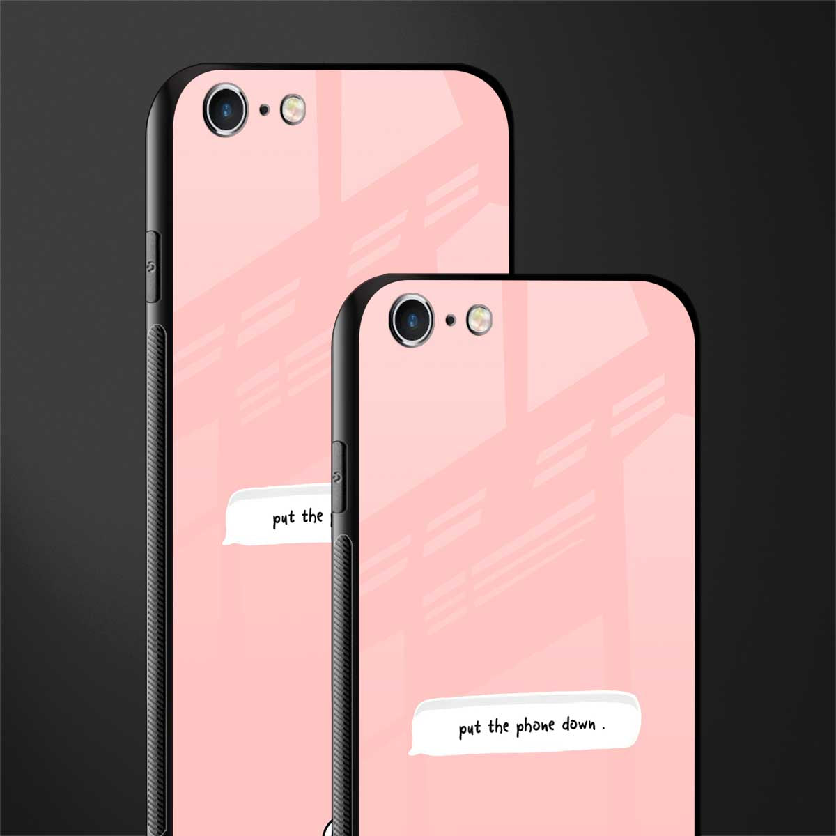 put the phone down glass case for iphone 6 plus image-2