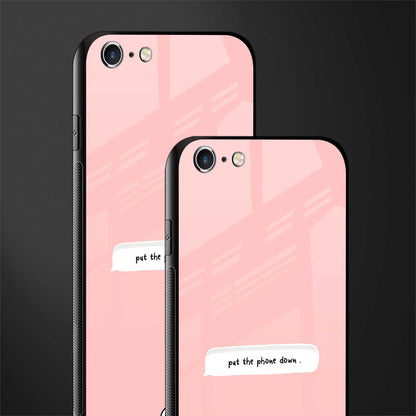put the phone down glass case for iphone 6s plus image-2