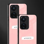put the phone down back phone cover | glass case for vivo t1 44w 4g