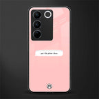 put the phone down back phone cover | glass case for vivo v27 pro 5g