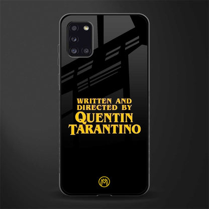 quentin tarantino glass case for samsung galaxy a31 image