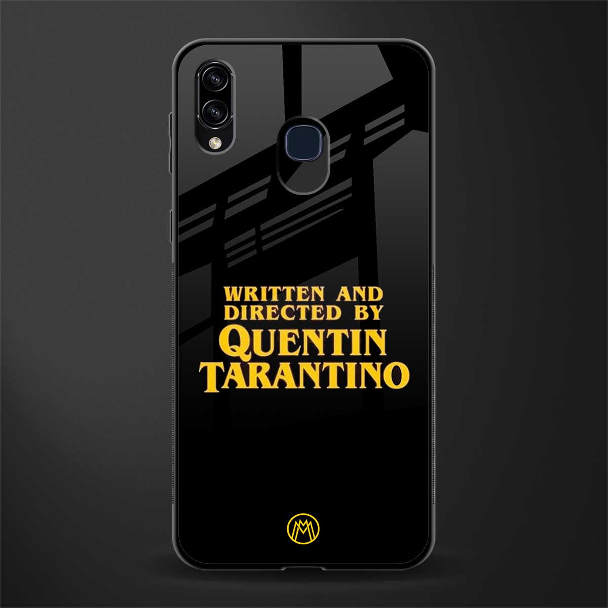 quentin tarantino glass case for samsung galaxy m10s image