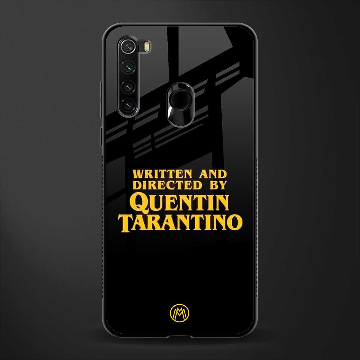 quentin tarantino glass case for redmi note 8 image