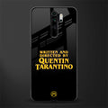 quentin tarantino glass case for redmi note 8 pro image