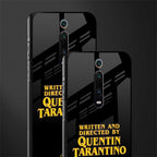 quentin tarantino glass case for redmi k20 pro image-2