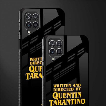 quentin tarantino back phone cover | glass case for samsung galaxy a22 4g