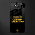 quentin tarantino glass case for poco x3 image